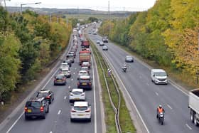 Police are advising drivers to avoid the M1 north of Sheffield tonight.