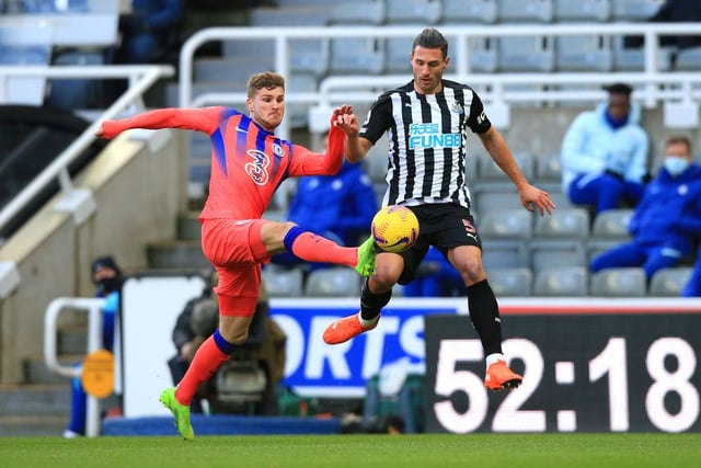 (for Lascelles, 46) Caught in possession soon after coming on.