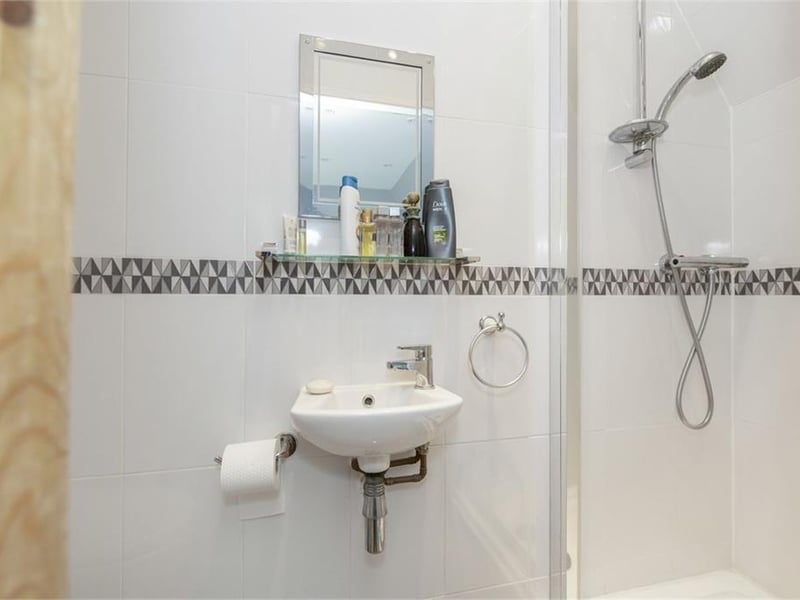Bedroom 2 en-suite shower room.