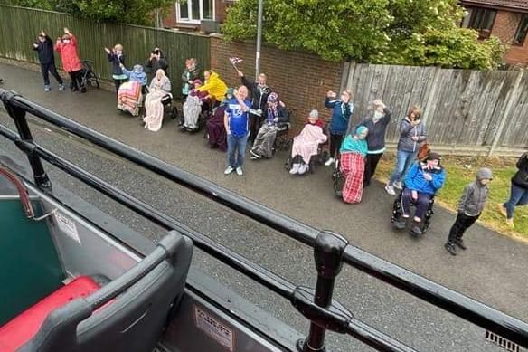 Kellyanne Rutherford sent in this picture and said: "Staff and residents from Warrior Park Care Home."