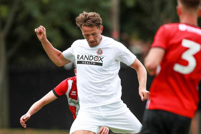 Sander Berge was on target in one of Sheffield United's two 60 minute pre-season friendlies against Lincoln City at Shirecliffe. Picture: @SUFC