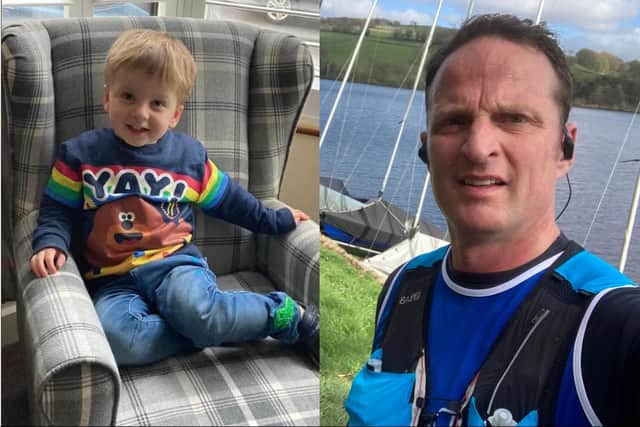 Sheffield's Jack Palmer, three, was diagnosed with the rare and potentially life limiting disease Duchenne Muscular Dystrophy in Noverm. Now, dad Stephen has vowed to run the 101 miles from Leeds to Liverpool in just one day to raise money.