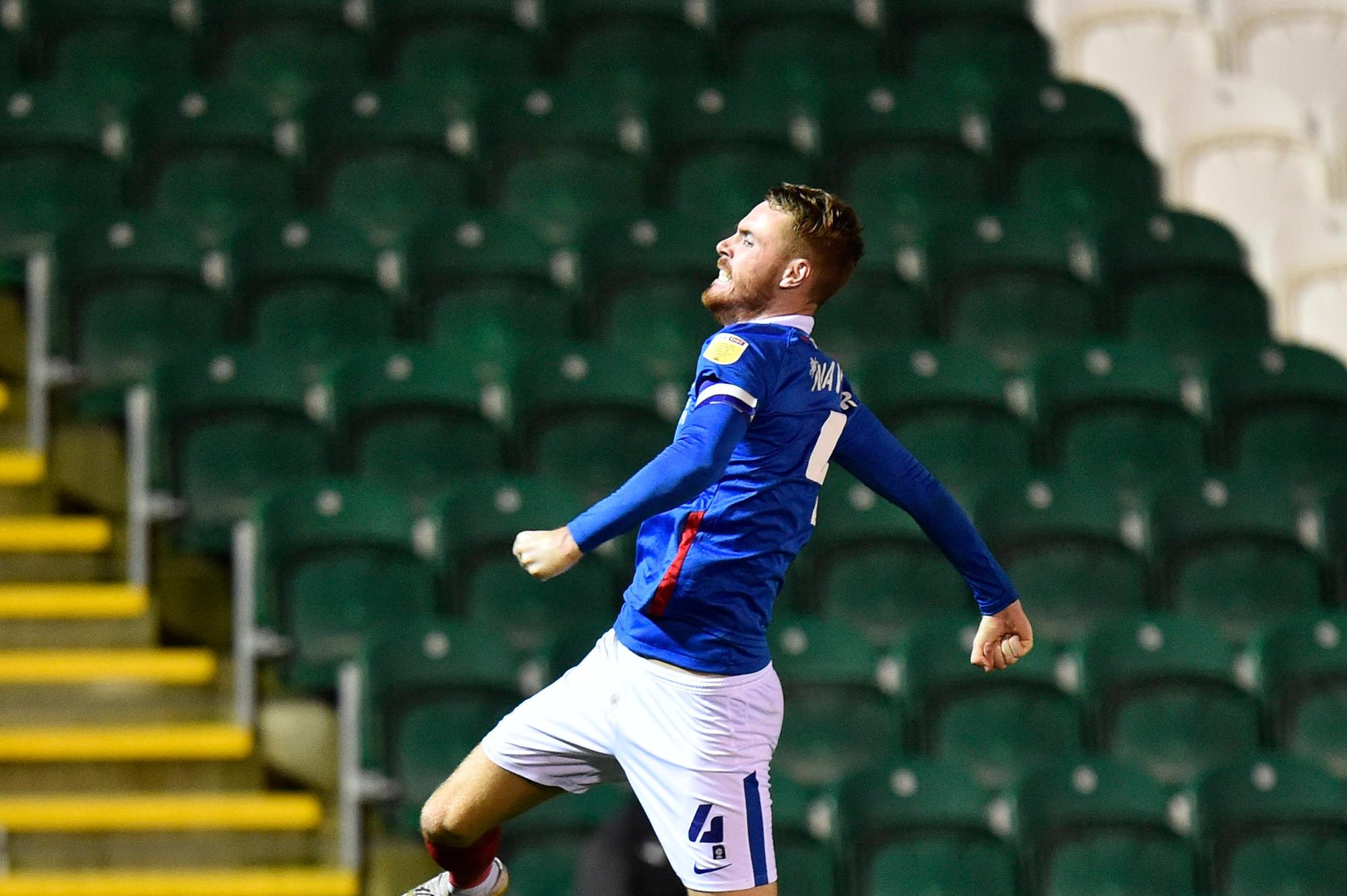Tom Naylor was named Neil Allen's man of the match at Plymouth