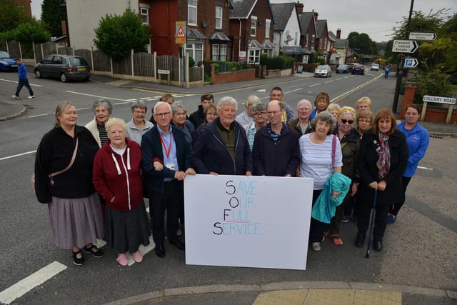 Creswell residents were angry that the number 77 bus service had been changed