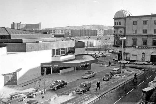 The Crucible Theatre in the 1970s. Image: Picture Sheffield.