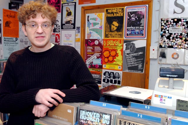 Chris Mabbs of Forever Changes record shop on Hickmott Road in 2007