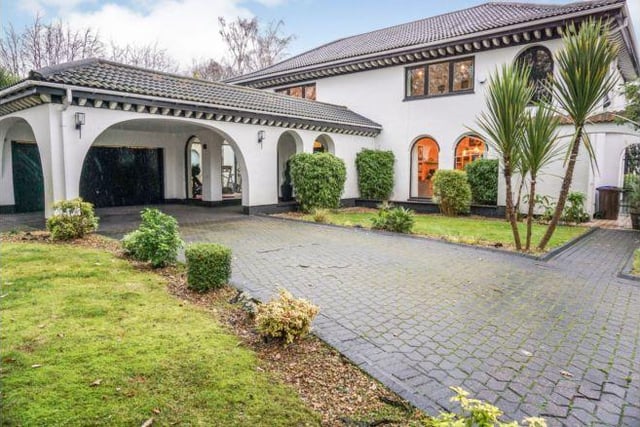This five-bedroom Spanish-style villa is on the market for £1,295,000. (https://www.zoopla.co.uk/for-sale/details/57123910)