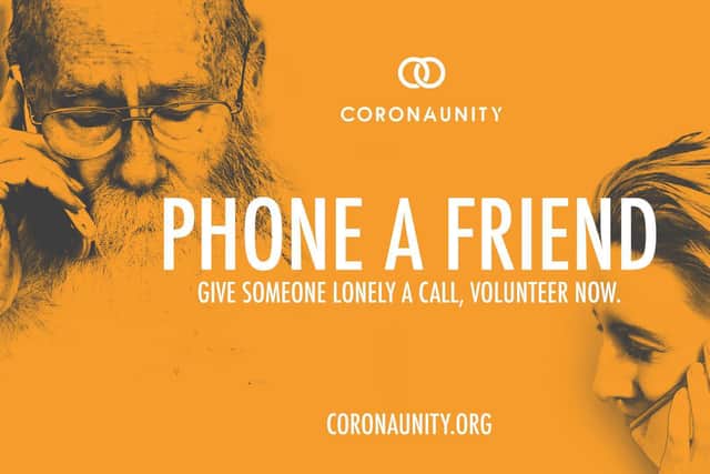 The Corona Unity platform has been launched to provide support, services and information to help combat the lockdown loneliness crisis
