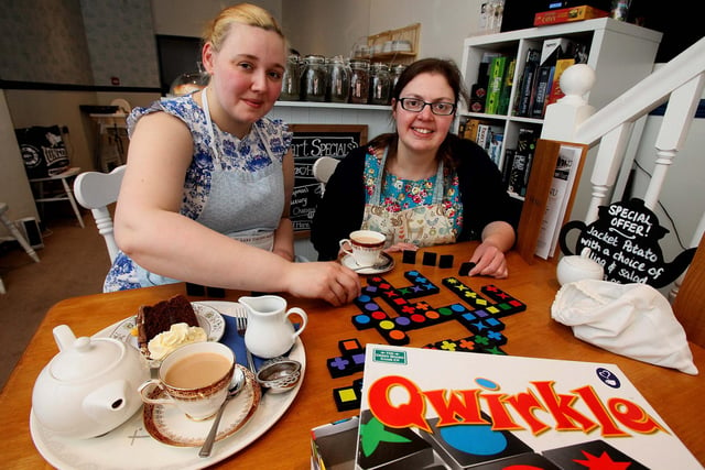 Corrine Winwood and owner Jeni Hart (right) from Tea at Hart Cafe in Hartlepool are pictured getting ready for their fundraising games event in 2015. Did you take part?