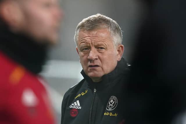 Chris Wilder takes his Sheffield United side to Southampton on Sunday: Andrew Yates/Sportimage