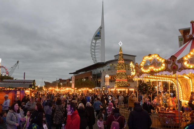 Here is what a trip to Gunwharf Quays' Christmas village looks like. Picture: Keith Woodland (131121-19)
