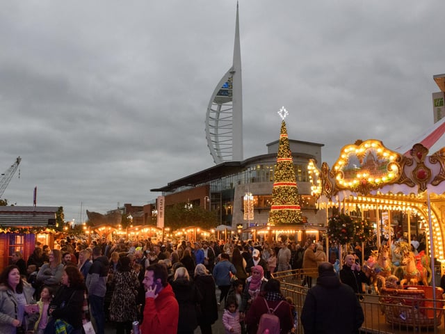 Here is what a trip to Gunwharf Quays' Christmas village looks like. Picture: Keith Woodland (131121-19)