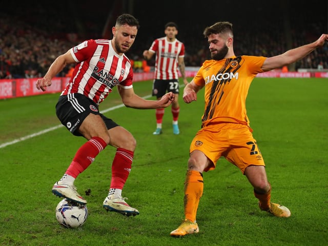 Back on the right with Bogle injured, Baldock seemed a frustrated man as he took issue with the referee, linesman and Lewis-Potter over the space of the 90 minutes. Booked for a clumsy foul just outside the box