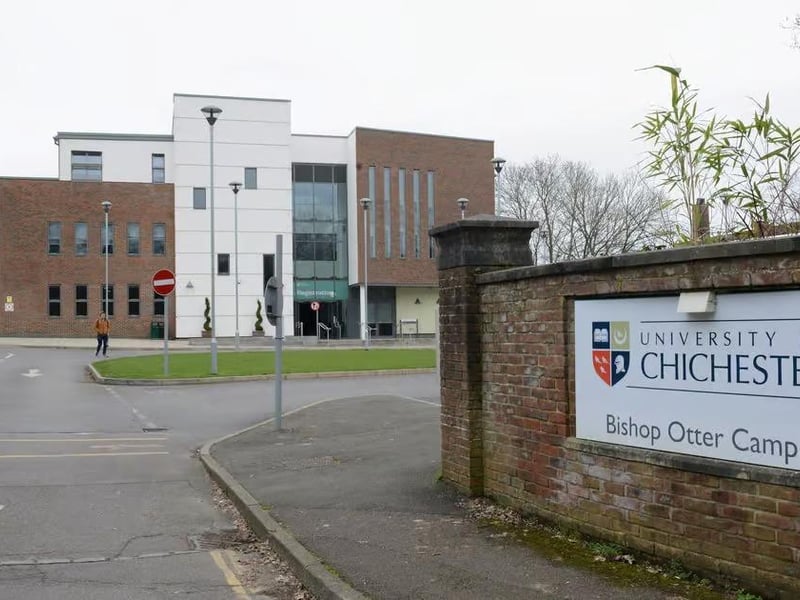 The University of Chichester is 54th in The Times University guide for 2026 - up by eight places following the previous year. The university is 16.6 miles from Portsmouth. 