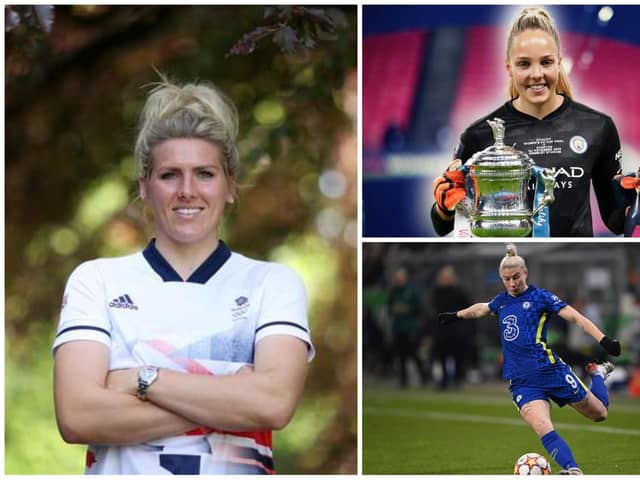 Millie Bright, Ellie Roebuck and Beth England played junior football in and around Sheffield