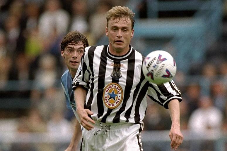 Guivarc’h joined Newcastle as a World Cup winner with France in 1998, despite having failed to score in any of his six appearances at the tournament. The striker played just four games for Newcastle and his only goal came in a 4-1 drubbing by Liverpool. (Mandatory Credit: Clive Brunskill /Allsport)
