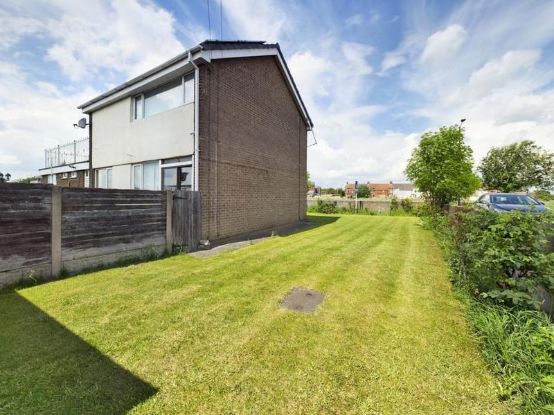 Large side garden