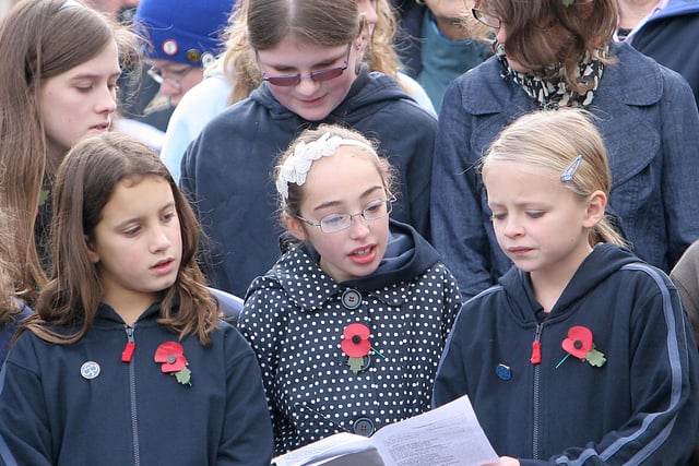 Buxton Remembrance service where Guides were seen paying their respects
