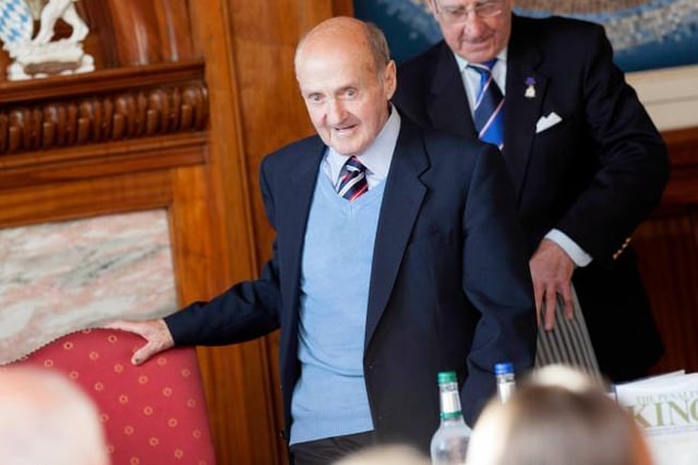 Rangers' 'Penalty King' was a high scoring forward and never missed once from the spot. He received an MBE for his role in the community in Prestwick, Ayrshire. Hubbard died two years ago aged 87.