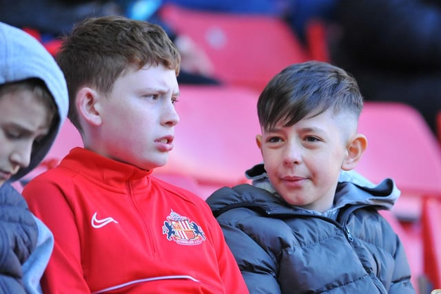 The next generation of Sunderland fans enjoying the game.