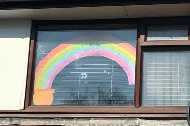 Chesterfield Rainbow picture. Painting by Heidi aged 11. Sent in by Karen Myers.