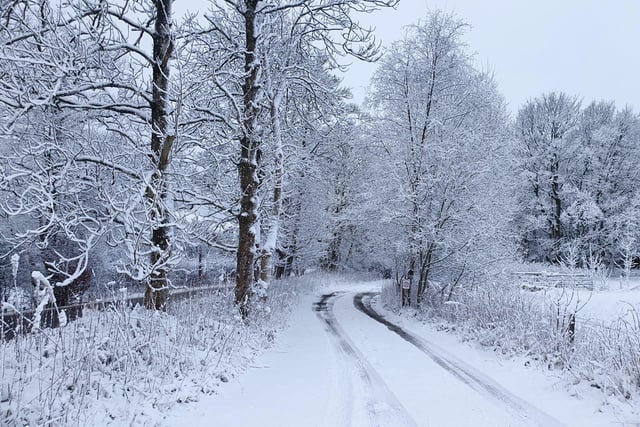 Residents of Lamancha, in the Scottish Borders, woke up to their very own winter wonderland!