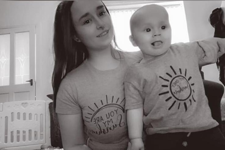 Abbie says: Our first Mother’s Day with our matching t-shirts.