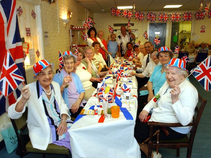 A 2004 reminder of the St George's Day celebrations at the Gainsborough Avenue Day Centre in 2004.