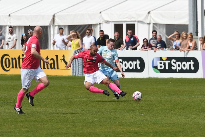 This charity football match was held in 2018 to raise funds for the Chloe and Liam Together Forever Trust at Mariners Park.