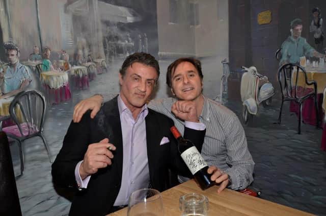 Sylvester Stallone at Nonna's on Ecclesall Road in 2015.
