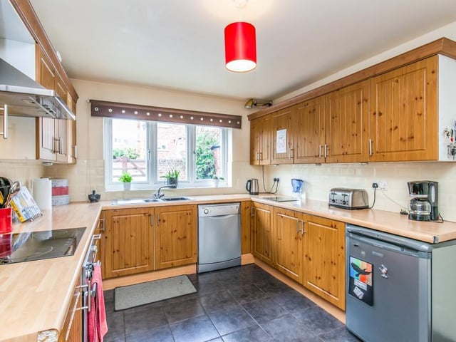 Another view of the warm and homely kitchen. There is also space and plumbing for a dishwasher and an under-counter fridge.