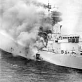 HMS Sheffield on May 4, 1982