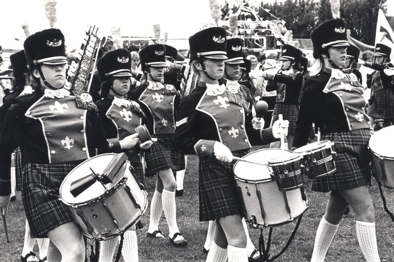 The Clay Cross Zingaris marching band in 1985