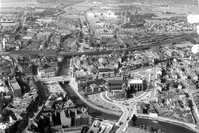 Aerial view of Paisley, Renfrewshire