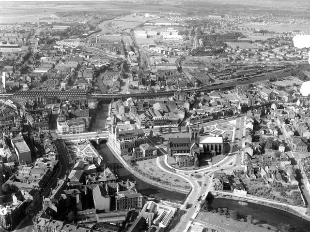 Aerial view of Paisley, Renfrewshire