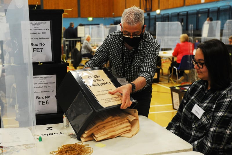 Ready to start counting - the ballot boxes are opened (Pic: Michael Gillen)