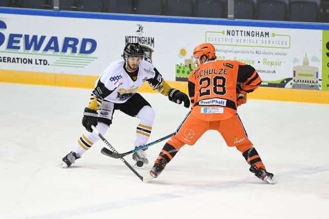 Kevin Schulze in action for Sheffield Steelers. Picture: Karl Denham