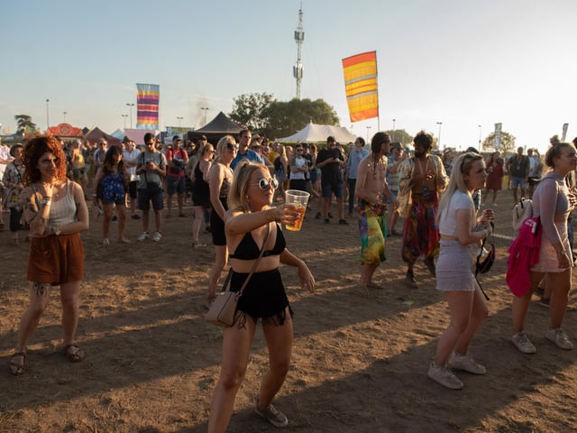 Dancing to The Majestic at The World Music Stage. Picture: (250819-080)