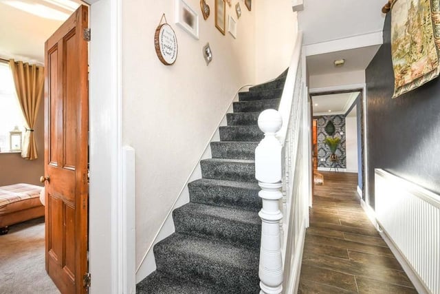 Leading the way upstairs is this welcoming entrance hall. Fitted with tiled flooring, it is neat and stylish.
