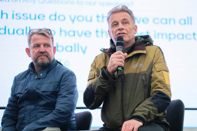Chris Packham gave an inspirational talk to hundreds of children at a Sheffield school as part of the national Schools’ Climate Assembly, saying it was time to listen to young people.