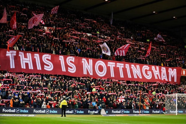 Despite a disappointing start to the season Nottingham Forest supporters continue to turn up in their droves at the City Ground with over 25,000 on average. (Photo by Catherine Ivill/Getty Images)