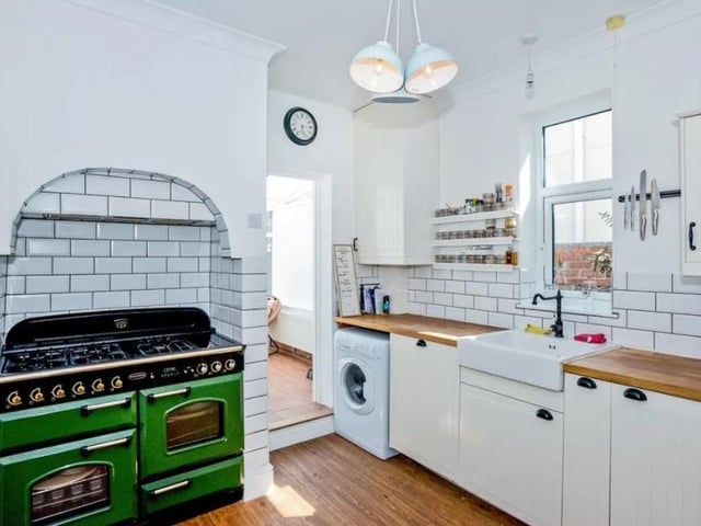 This two bedroom terraced house in Avenue Road, Gosport, is on sale for £220,000. It is listed by Fox and Sons.