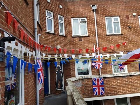 Residents definitely got into the spirit for VE Day at Cornwallis House in Portsmouth