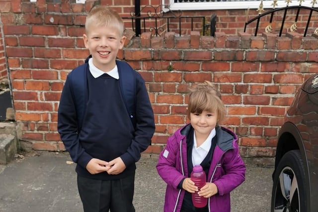 Emily Drennan said: "Jason, Year 4 and Amelia, nursery, Stakeford Primary School."