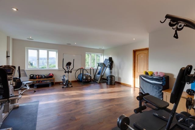 The house has this space filled with gym equipment for someone keen on keeping fit.