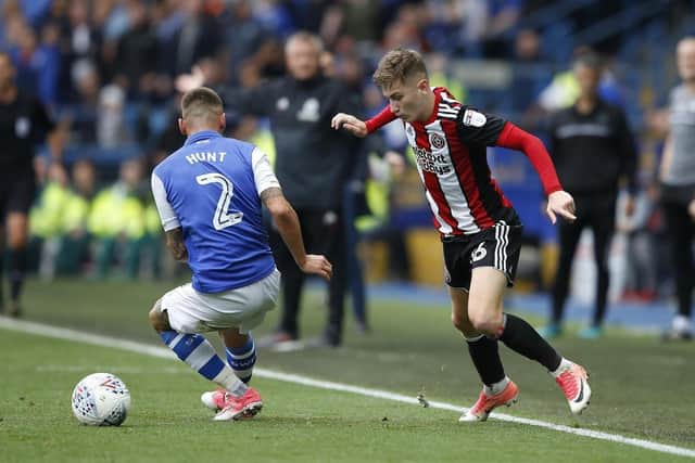 David Brooks in action for Sheffield United against Sheffield Wednesday during his time at Bramall Lane
