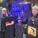 Tony (right) and Irene Ball - Blokes has just opened at Noa's Arc