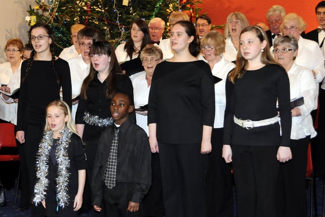 The Bishopwearmouth Young Singers perform a Christmas Concert at Ewesley Road Church in Sunderland, with the help of Bishopwearmouth Choral Society Chamber Choir in 2012.