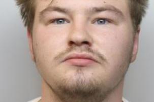 Pictured is Bradley Simpkins, aged 21 when sentenced, of Arbourthorne Road, Arbourthorne, Sheffield, who sexually assaulted a 13-year-old schoolgirl in an alley after he had molested an 18-year-old woman three days earlier, according to a Sheffield Crown Court hearing. He pleaded guilty to the asaults and received five years in prison in February. He was placed on the Sex Offenders Register for the rest of his life.