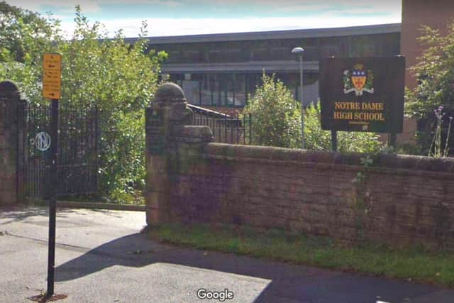 Year 10 pupils at Notre Dame High School, Sheffield, have been told to work from home today, Monday, January 31, because of staff absence levels